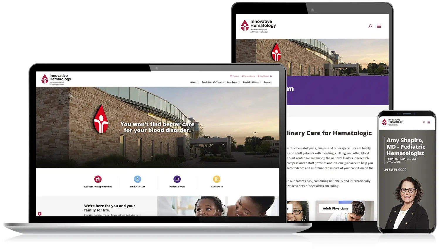 Indianapolis Web Design | Innovative Hematology, Inc. Website